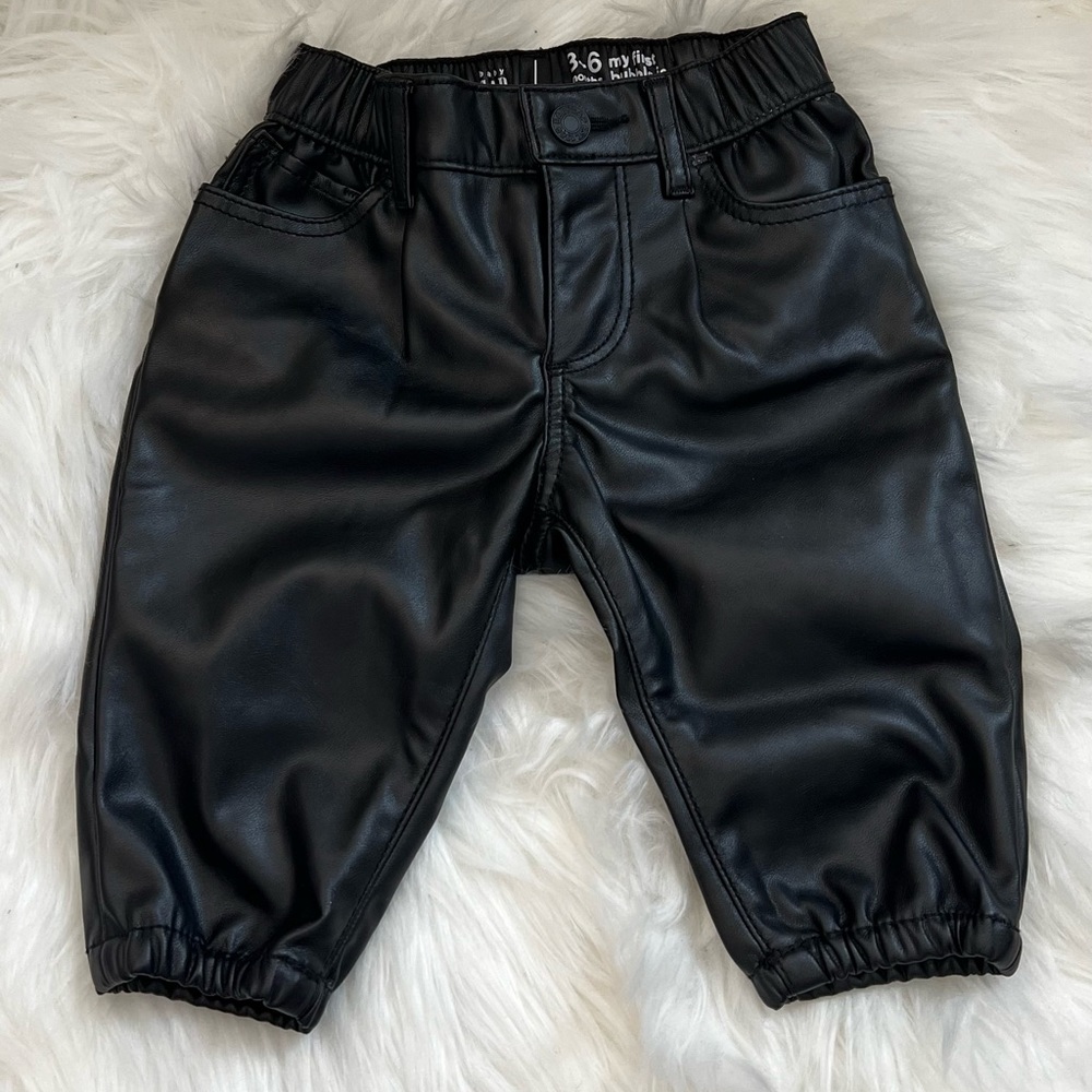 Baby Gap Bubble Faux Leather Pants 3-6 months